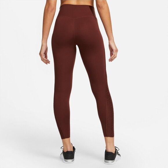 Nike One Luxe Icon Clash 7/8 Leggings - Bronze Eclipse - Size Small - Picture 5 of 10